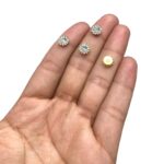 Aplique Flor 7mm C/ Strass Dourado - 25 Unds - Imagem 2