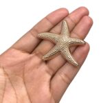 Botão Estrela Do Mar 5cm Dourado - 1 Und - Imagem 2