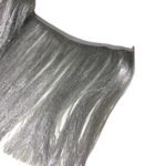 Galão Franja De Seda 30cm Fio Metalizado Prata - Metro - Imagem 2