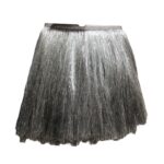 Galão Franja De Seda 30cm Fio Metalizado Prata - Metro