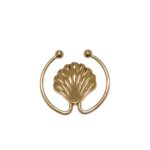 Passante C/ Concha 55mm Dourado - 1 Und