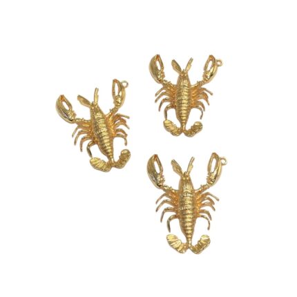 Pingente Lagosta 56mm Dourado – 1 Und