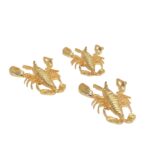 Pingente Lagosta 56mm Dourado – 1 Und - Imagem 3