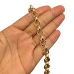 Corrente Elo Redondo 10mm Dourada – Metro - Imagem 2