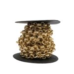 Corrente Elo Redondo 10mm Dourada – Metro