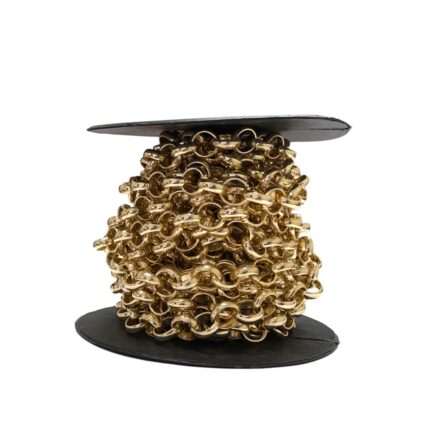 Corrente Elo Redondo 10mm Dourada – Metro