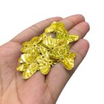 Paetê Pastilha Borboleta 14mm Dourado Holográfico – 20 Gramas - Imagem 3