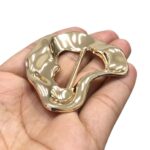 Fivela Disforme 65mm Dourado – 1 Und - Imagem 4