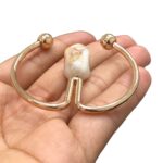 Passante C/Conta Resina 60mm Dourado - 1 Und - Imagem 4