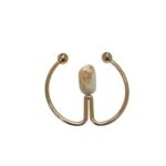 Passante C/Conta Resina 60mm Dourado - 1 Und