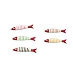 Pingente Peixe Sardinha 40mm C/ Resina Dourado - 1 Und