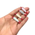 Pingente Peixe Sardinha 40mm C/ Resina Dourado - 1 Und - Imagem 2