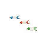 Pingente Peixe Sardinha 30mm C/Sardinha Dourado - 1 Und