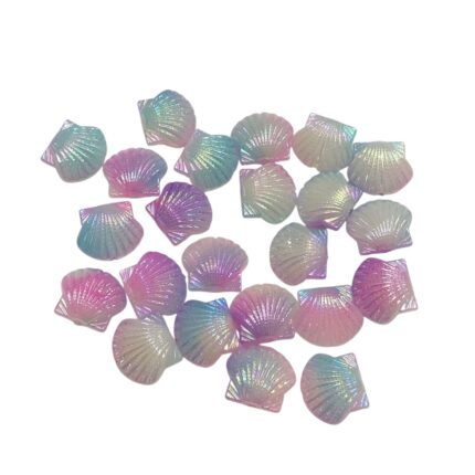 Conta Infantil Concha Do Mar 14mm Acrílico - 20 Gramas