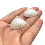 Conta Pingente Concha Do Mar 26mm Acrílico - 20 Gramas - Imagem 3