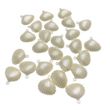 Conta Pingente Concha Do Mar 26mm Acrílico - 20 Gramas