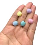 Conta Infantil Concha do Mar 11mm Acrílico - 20 Gramas - Imagem 2