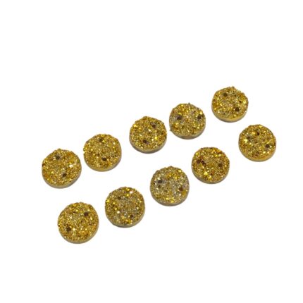 Chaton Redondo Drusa 10mm C/2 Furos - 10 Unds