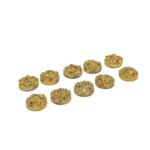 Chaton Redondo Drusa 10mm C/2 Furos - 10 Unds - Imagem 3