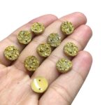 Chaton Redondo Drusa 10mm C/2 Furos - 10 Unds - Imagem 4