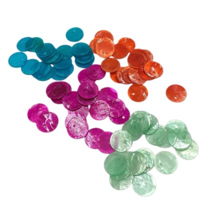 Escama Madrepérola 15mm Color - C/ 20 Unds