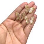 Pingente Borboleta 20mm C/ Borda Dourado – 20 Gramas - Imagem 2