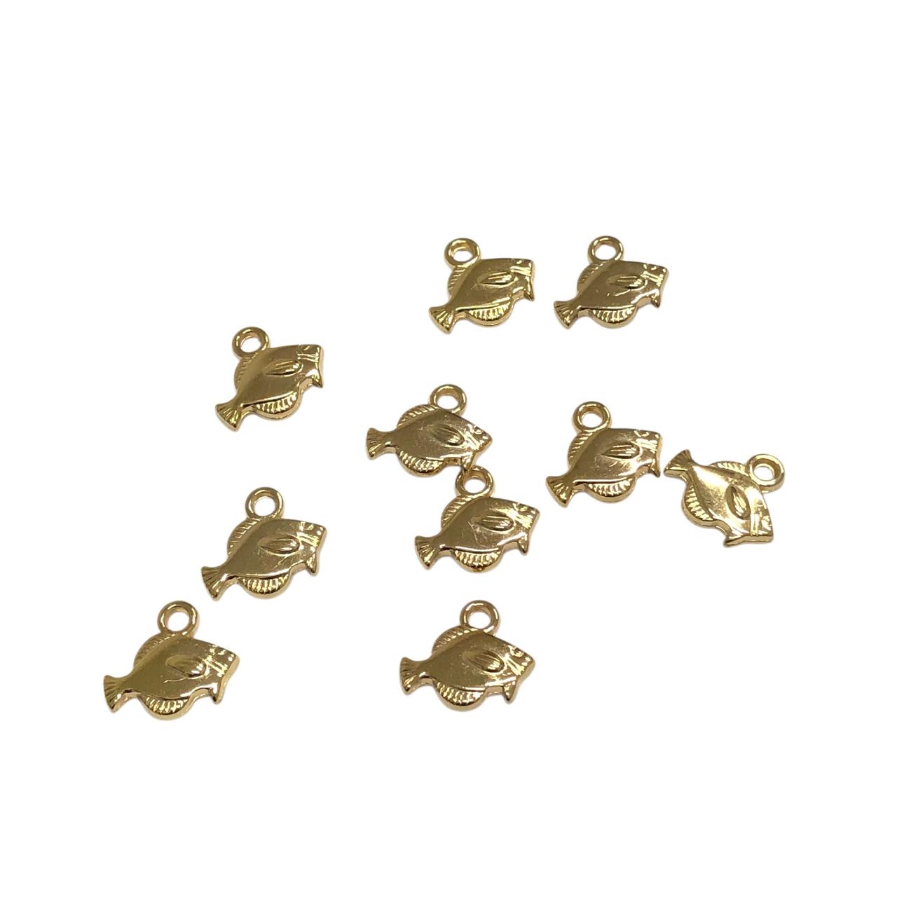 WhatsApp Image 2026-02-14 at 10.36.33 Pingente Peixe 17mm Abs Dourado - 10 Unds - Imagem 1