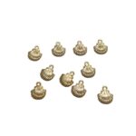 Pingente Concha Do Mar 19mm Abs Dourado - 10 Unds