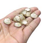 Pingente Concha Do Mar 19mm Abs Dourado - 10 Unds - Imagem 3