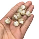 Pingente Concha Do Mar 19mm Abs Dourado - 10 Unds - Imagem 2