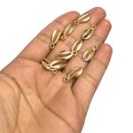 Pingente Búzio 17mm Abs Dourado - 10 Unds - Imagem 2