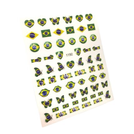Adesivo Do Brasil P/ Unha - 1 Und