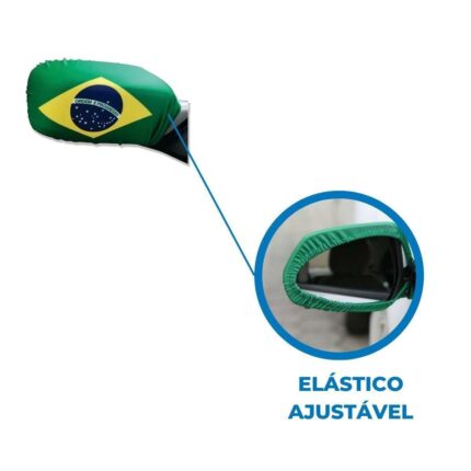 Capa P/ Retrovisor De Carro Brasil - 1 Und