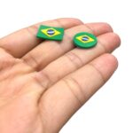 Aplique Emborrachado Bandeira Do Brasil - 1 Und - Imagem 3