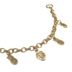 Base Pulseira C/ Pingente 21cm Dourado - 1 Und - Imagem 3