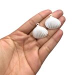 Conta Pingente Concha Do Mar 25mm Abs - 20 Gramas - Imagem 2