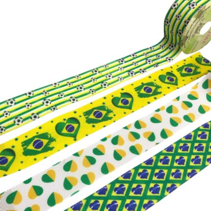 Fita Gorgurão Decorado Brasil - Metro