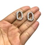 Fecho Mosquetão Oval 20mm Níquel - 1 Und - Imagem 2