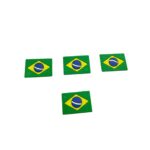 Aplique Emborrachado Brasil 27x30mm - 1 Und