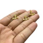 Pingente Âncora 11mm Dourado Exclusivo - 1 Und - Imagem 3