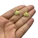 Pingente Concha Do Mar 15mm Dourado Exclusivo - 1 Und - Imagem 4