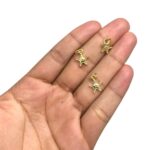 Pingente Estrela Do Mar 12mm Dourado Exclusivo - 1 Und - Imagem 2