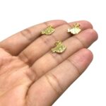 Pingente Peixe 12mm Dourado Exclusivo - 1 Und - Imagem 3