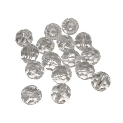 Conta Bola Cristal 14mm Acrílico - 20 Gramas