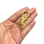 Fecho Mosquetão 50mm Dourado - 1 Und - Imagem 2