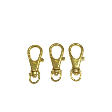 Fecho Mosquetão 50mm Dourado - 1 Und