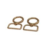 Fecho Redondo 28mm C/Argola Retangular Dourado - 1 Und - Imagem 3