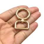 Fecho Redondo 28mm C/Argola Retangular Dourado – 1 Und - Imagem 4