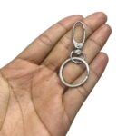 Fecho Mosquetão Oval 38mm C/ Argola Níquel - 1 Und - Imagem 2