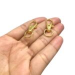 Fecho Mosquetão 30mm Dourado - 1 Und - Imagem 3